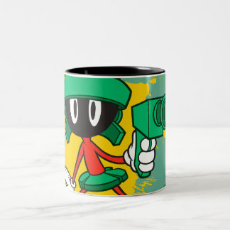 Caneca De Café Em Dois Tons MARVIN O MARCIANO™ Com um Laser