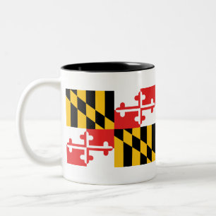 Caneca De Café Em Dois Tons Maryland Flag