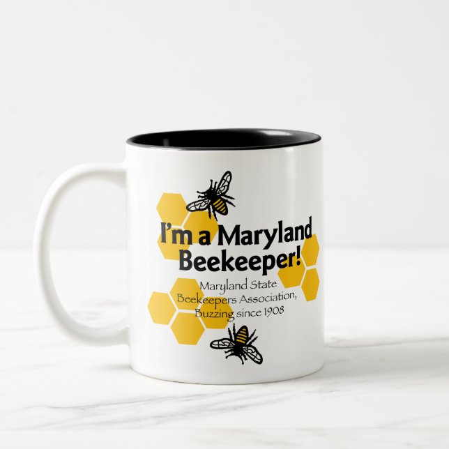 Caneca De Café Em Dois Tons Maryland State Beekeepers Association Mug (Esquerda)