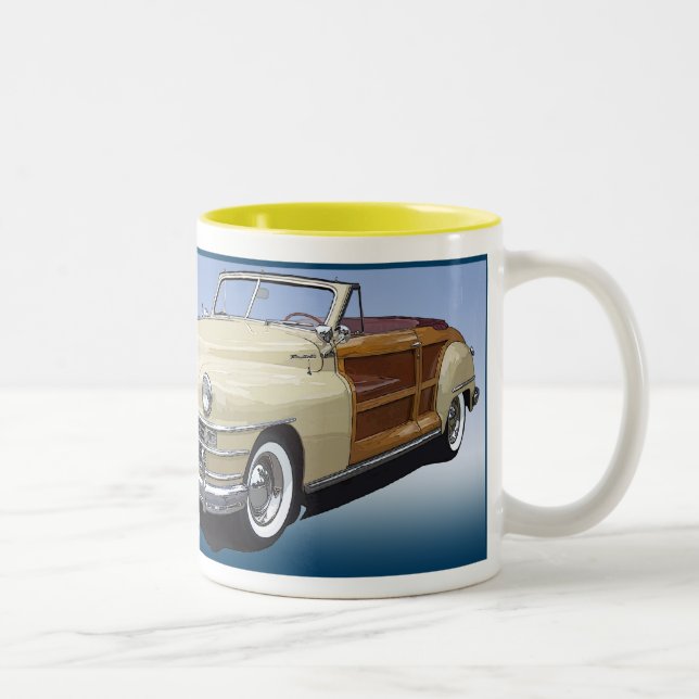 Caneca De Café Em Dois Tons Maryland US Route 50 (Direita)