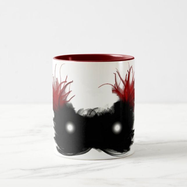 Caneca De Café Em Dois Tons Máscara do fantasma (Centro)