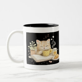 Caneca De Café Em Dois Tons mascota adorable