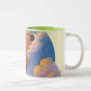 Caneca De Café Em Dois Tons Massa do basebol