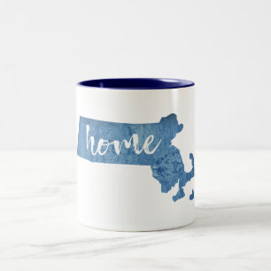 Caneca De Café Em Dois Tons Massaçussets Casa Grão de Madeira