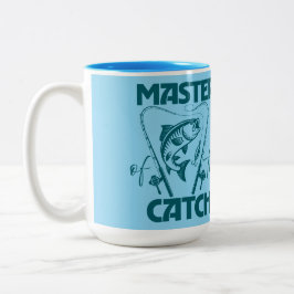Caneca De Café Em Dois Tons Master Of The Catch Custom SVG Graphic T-Shirt