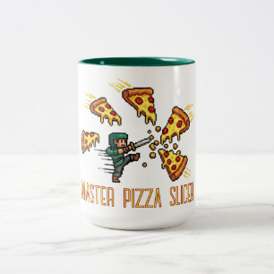 Caneca De Café Em Dois Tons Master Pizza Slicer