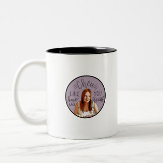 Caneca De Café Em Dois Tons Mastigue como se você tivesse um segredo