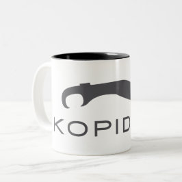 Caneca De Café Em Dois Tons Mata de café com logotipo de espada Kopidion