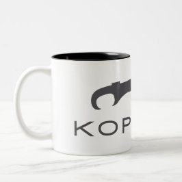 Caneca De Café Em Dois Tons Mata de café com logotipo de espada Kopidion