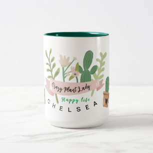 Caneca De Café Em Dois Tons Mata de café de dois tons, de planta louca