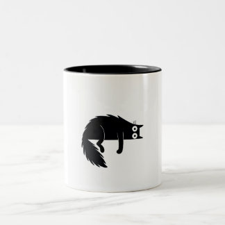 Caneca De Café Em Dois Tons Mata de gato amante