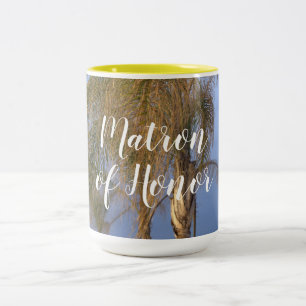 Caneca De Café Em Dois Tons Matão de Honra Palm Trees Casando Mugs