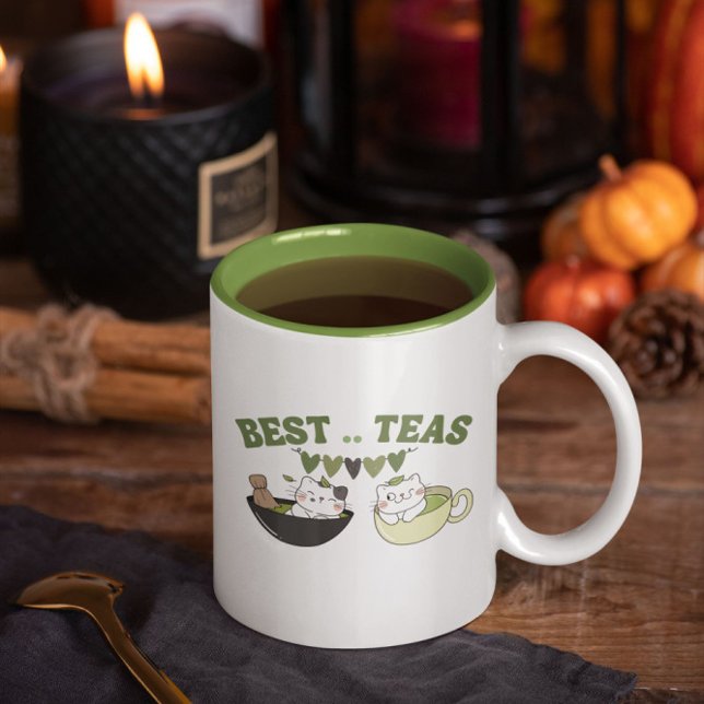 Caneca De Café Em Dois Tons Matcha Best Tea (Criador carregado)