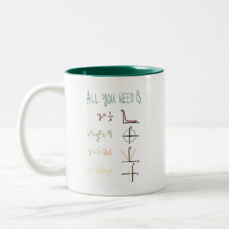 Caneca De Café Em Dois Tons Math ama café caneca