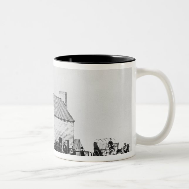 Caneca De Café Em Dois Tons Matrizes da comissão sanitária (Direita)