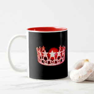 Caneca De Café Em Dois Tons Mau estilo EUA Red Crown Mug