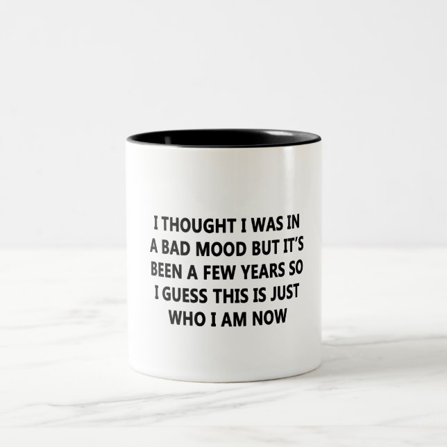 Caneca De Café Em Dois Tons Mau humor (Centro)