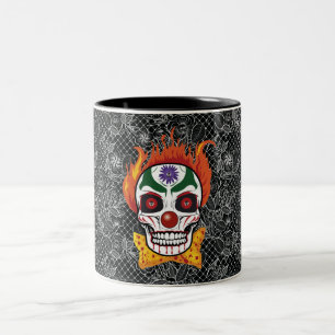 Caneca De Café Em Dois Tons Mau - Palhaço - Ideia de Mug de Café Demônio