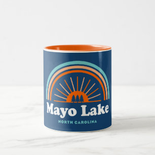 Caneca De Café Em Dois Tons Mayo Lake North Carolina Rainbow