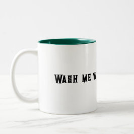 Caneca De Café Em Dois Tons me lave