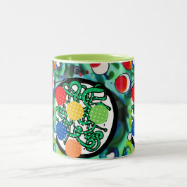 Caneca De Café Em Dois Tons Meatball Madness
