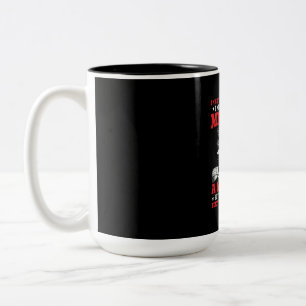 Caneca De Café Em Dois Tons Mecânica, Eu Poderia Parecer Mecânica