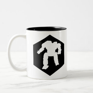 Caneca De Café Em Dois Tons Mech Mug Médio