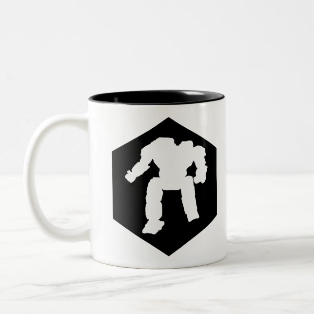 Caneca De Café Em Dois Tons Mech Mug Médio (Esquerda)