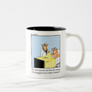 Caneca De Café Em Dois Tons Medicina Engraçada/ Consiga Bem Humor Mug