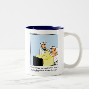 Caneca De Café Em Dois Tons Medicina Engraçada/ Tenha Uma Mug Bem Humor