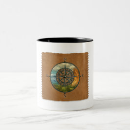 Caneca De Café Em Dois Tons Medicine Wheel Coffee Mug