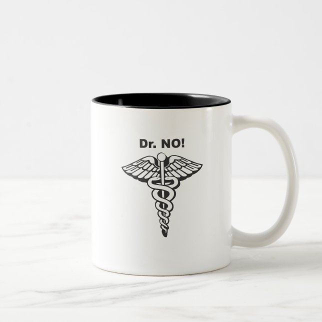 Caneca De Café Em Dois Tons médico (Direita)