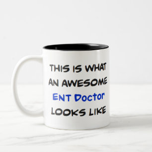 Caneca De Café Em Dois Tons médico incrível