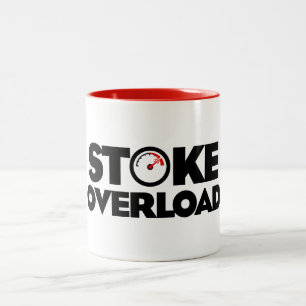 Caneca De Café Em Dois Tons Medidor de Sobrecarga de Stoke