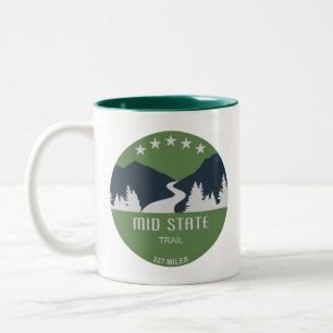 Caneca De Café Em Dois Tons Médio State Trail Pensilvânia