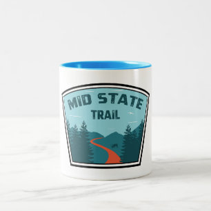 Caneca De Café Em Dois Tons Médio State Trail Pensilvânia