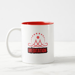 Caneca De Café Em Dois Tons Meditação de Hemorragia