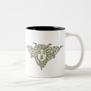Caneca De Café Em Dois Tons Medusa por Walter Crane