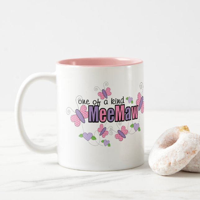 Caneca De Café Em Dois Tons MeeMaw Única (Com Donut)