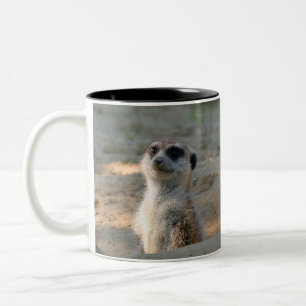 Caneca De Café Em Dois Tons Meerkat 004