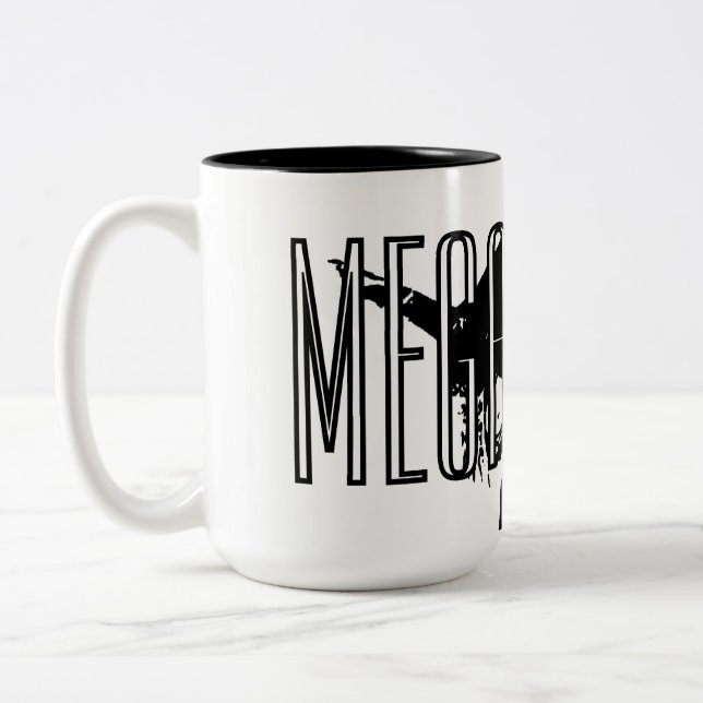 Caneca De Café Em Dois Tons MEGAFAUNA Mug #2 (Esquerda)