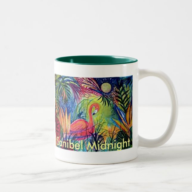 Caneca De Café Em Dois Tons Meia-noite de Sanibel (Direita)