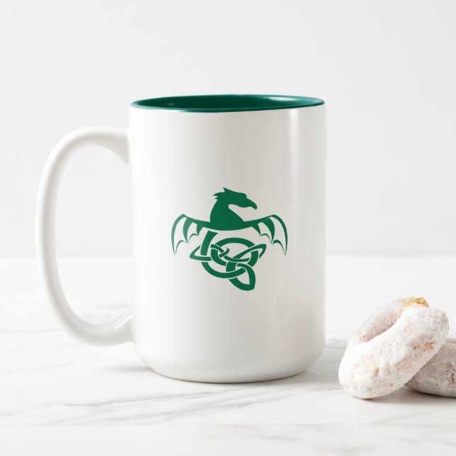 Caneca De Café Em Dois Tons Meios criativos de Oghma (Com Donut)