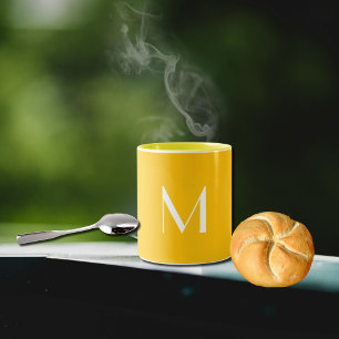 Caneca De Café Em Dois Tons Mel claro âmbar - adicionar monograma