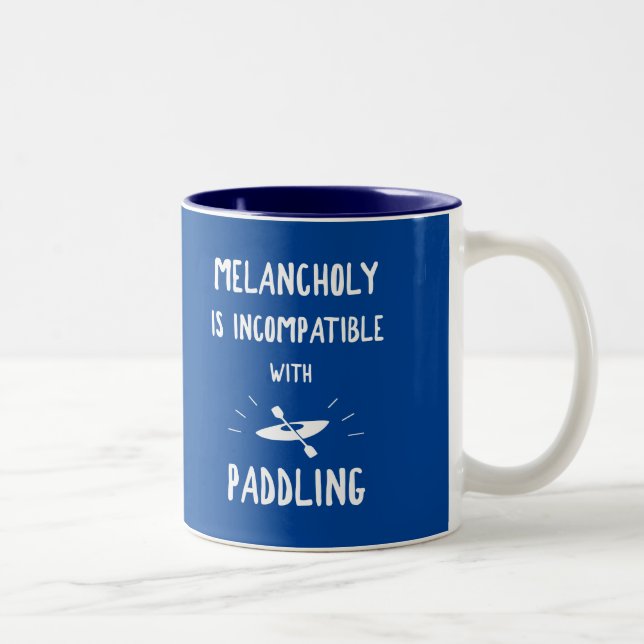 Caneca De Café Em Dois Tons Melancholy É Incompatível Com A Transposição (Direita)