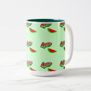 Caneca De Café Em Dois Tons Melancia Café Mug