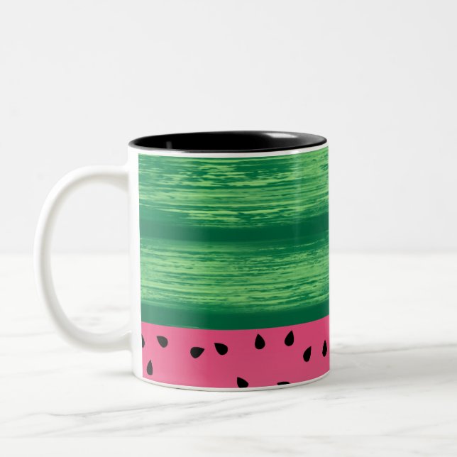 Caneca De Café Em Dois Tons Melancia rosa (Esquerda)