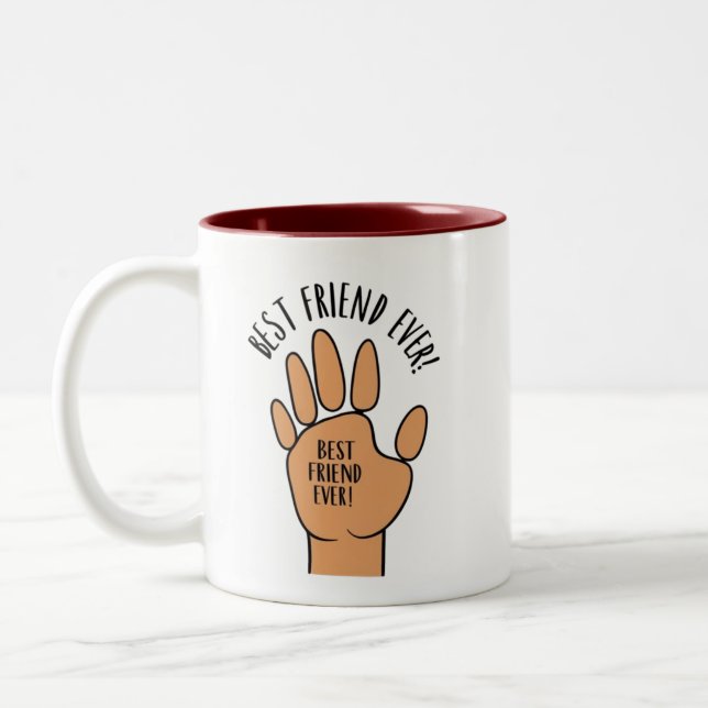 Caneca De Café Em Dois Tons Melhor Amigo De Sempre (Esquerda)