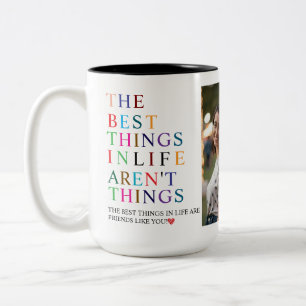 Caneca De Café Em Dois Tons Melhor Amigo do Mundo Foto Personalizada