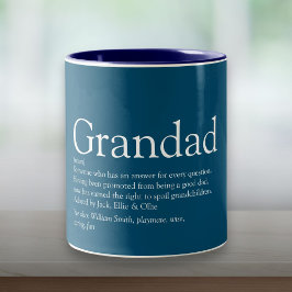 Caneca De Café Em Dois Tons Melhor Avô do Mundo, Avô, Papai Definição